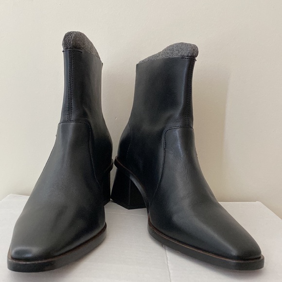 NWOT* TOPSHOP Margot Point Toe Leather Boots Size 9.5 - Picture 10 of 16